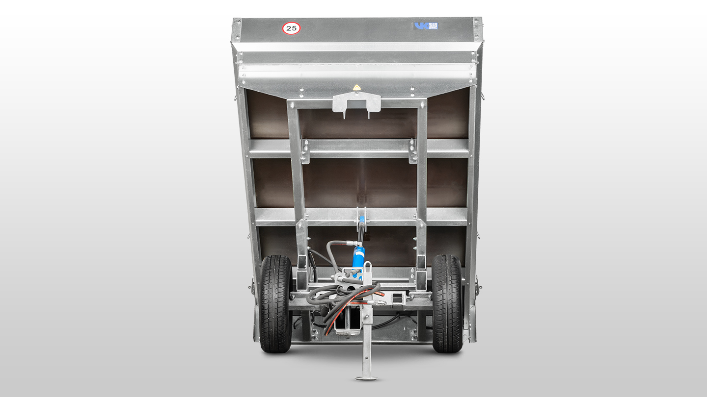 Прицеп Flagman | Флагман C/ПТТ — 1,0 с ПСМ к мини-трактору (самосвальный) 0