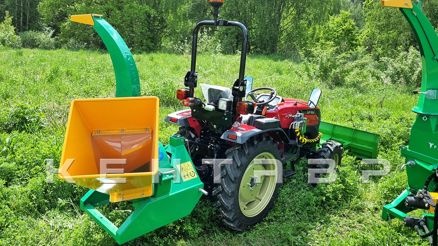 Измельчитель веток коммунальный Flagman | Флагман BX 42S + (кардан 120см/6х6/усиленный/со шпонкой)