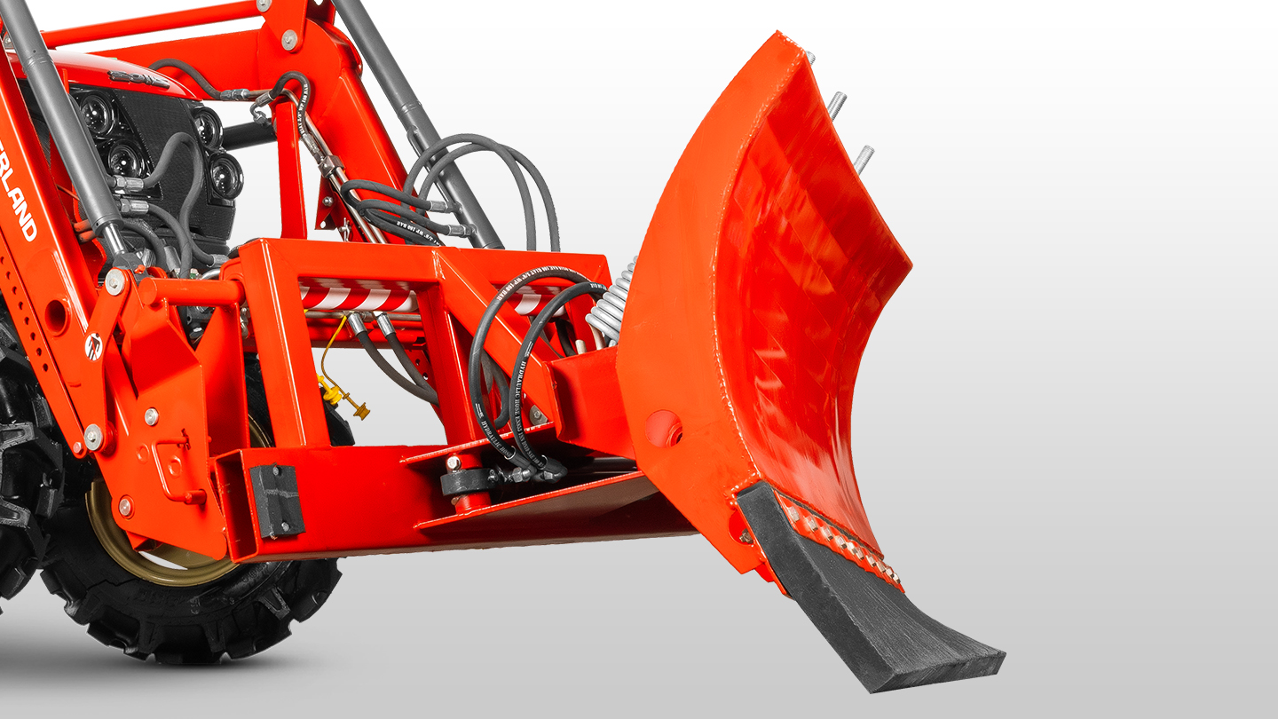 Отвал Flagman | Флагман 02 FP к фронтальному погрузчику с пружинными амор. и гидроповоротом (1,2 м) 0