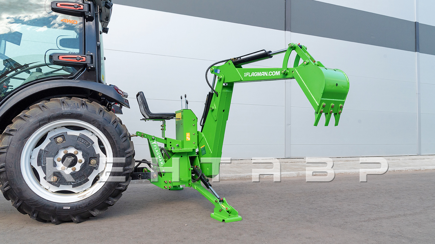 Навесной экскаватор Flagman | Флагман LW7 + захват механический